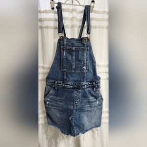 Silver Jeans Denim Mini Dress Overalls.